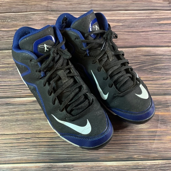 Nike Shoes | Nike Swingman Baseball Cleats | Color: Black/Blue | Size: 6.5 | 3momcloset's Closet